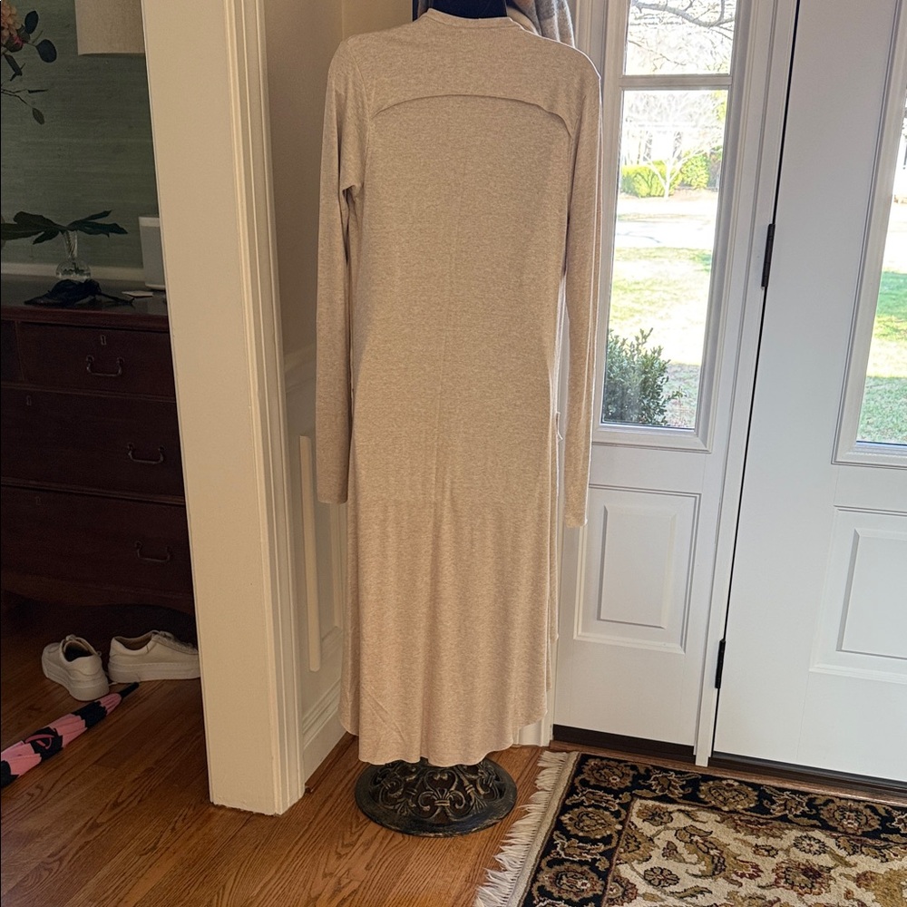 Joah Brown Beige Open Cardigan